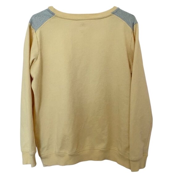 Disney Parks Epcot UK Tinker Bell Sweatshirt XL Yellow You Can Fly Pixie Dust - Picture 2 of 7